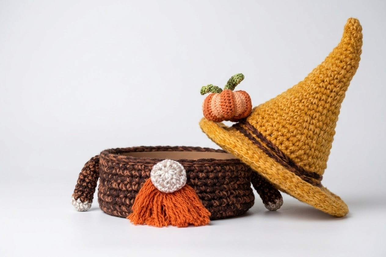 Autumn Gnome & Witch Hat Set