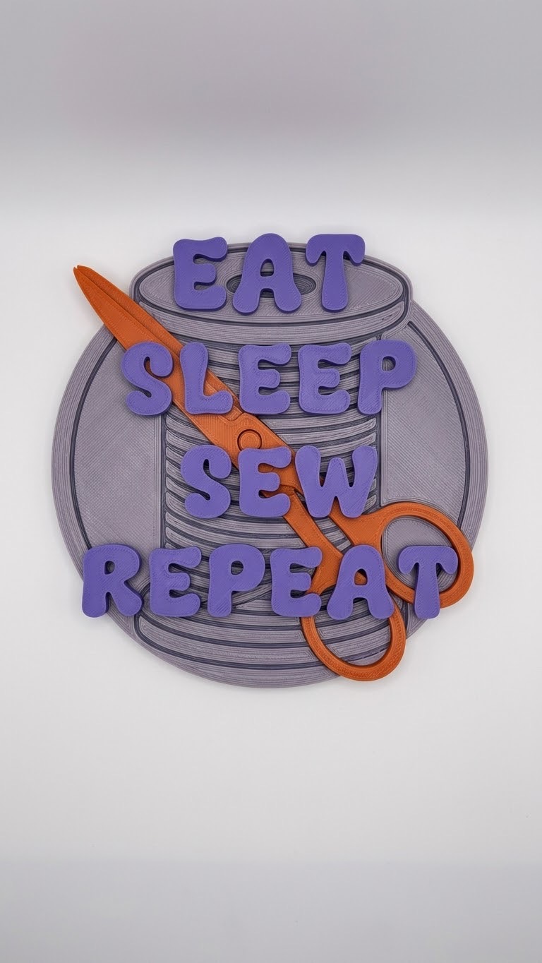 Eat Sleep Sew Repeat Sign