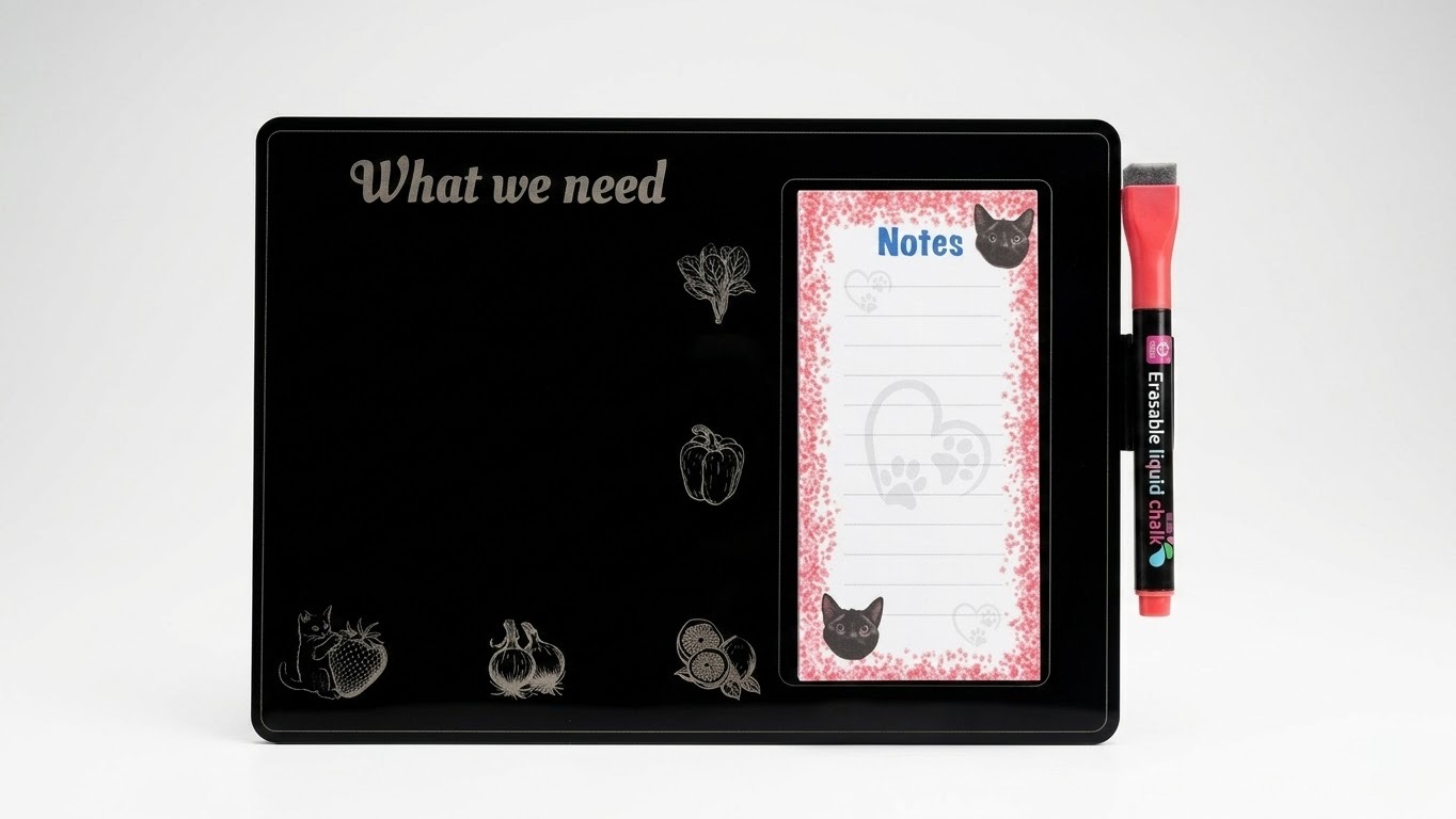 "What We Need" Glass Memo Board